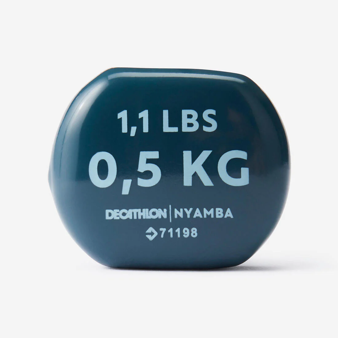 0.5 kg Fitness Dumbbells Twin-Pack, Partially Recycled Cast Iron - Navy Blue - Image 2
