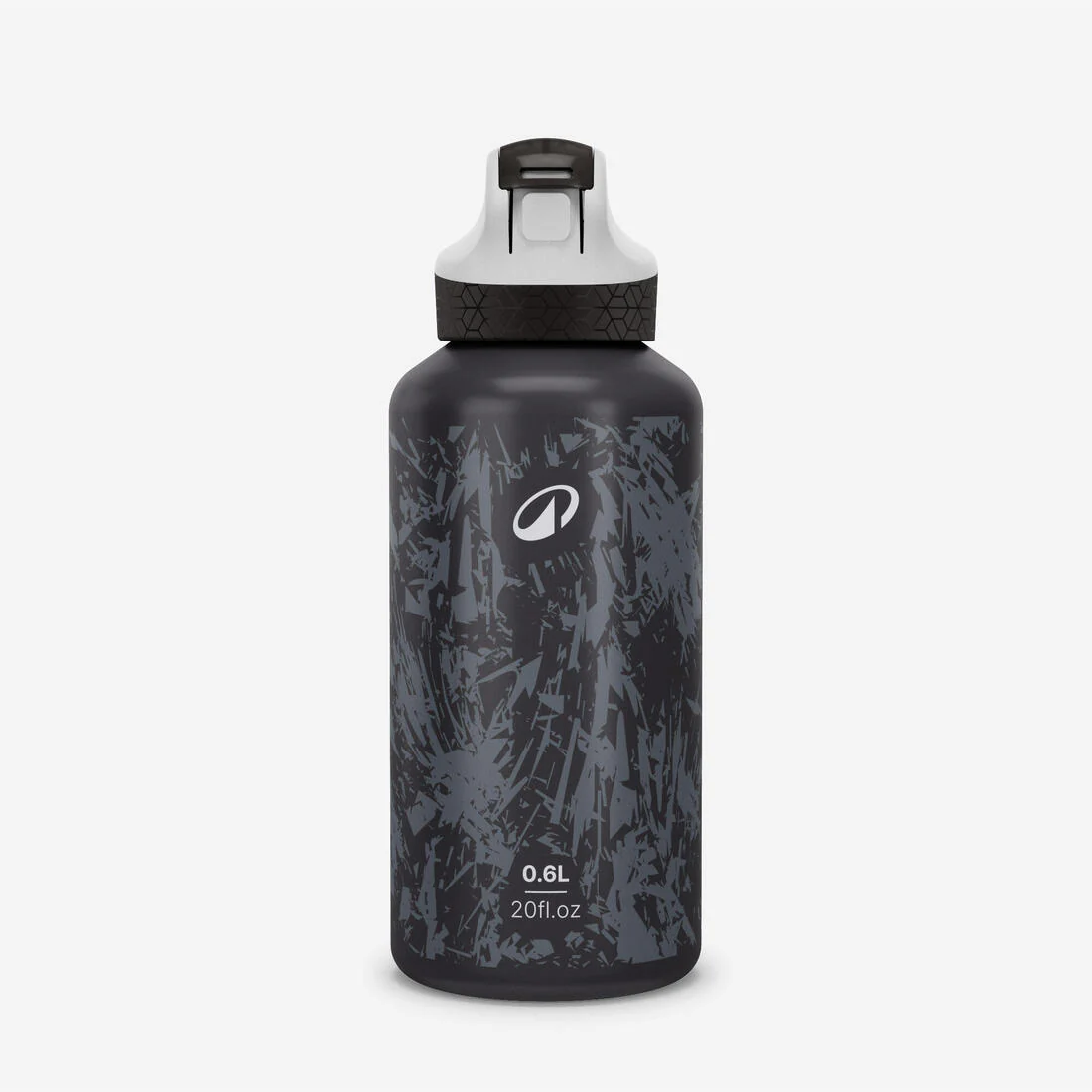 Kids’ 0.6L alu. water flask 500 with instant cap, pipette and straw, for hiking - Image 3