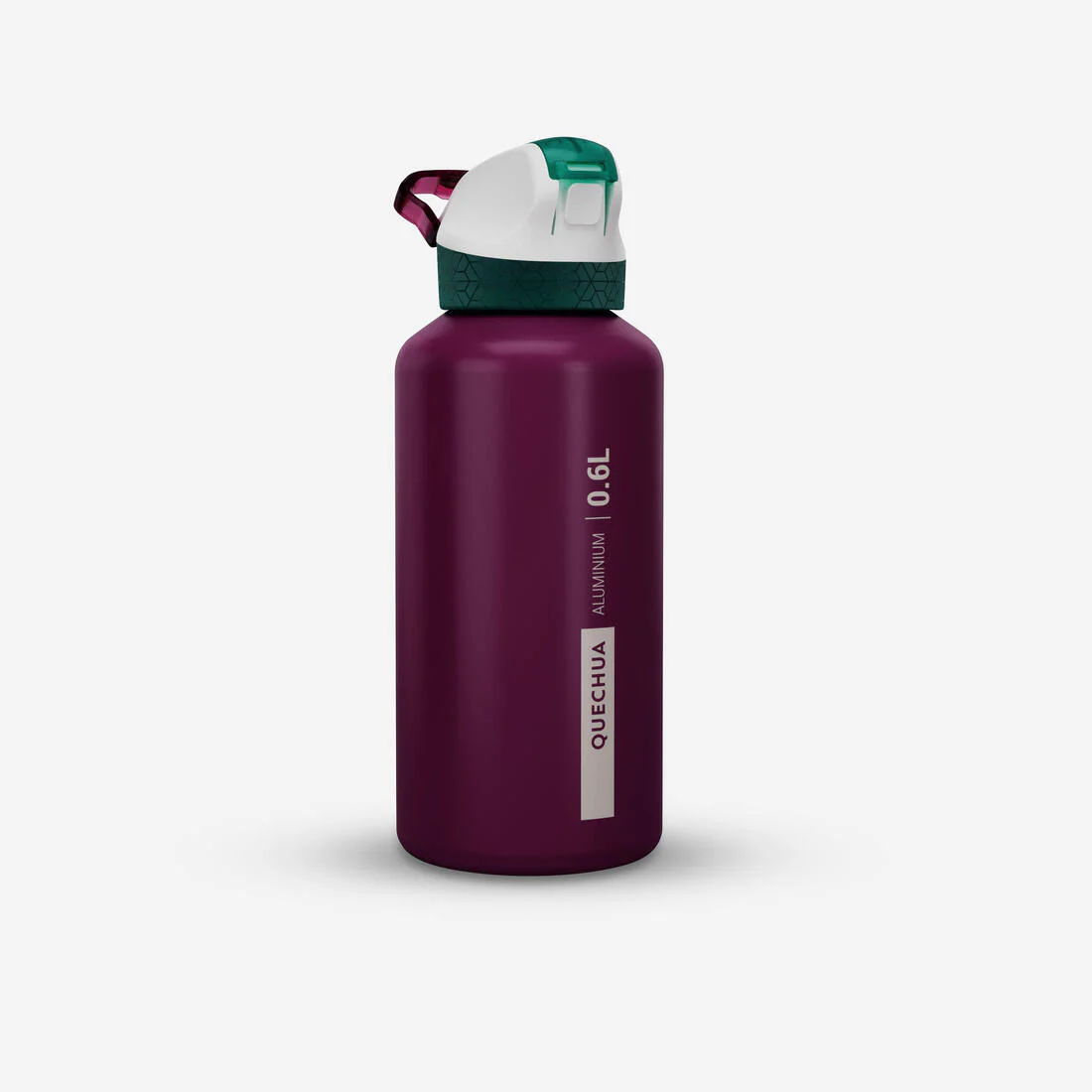 Kids’ 0.6L alu. water flask 500 with instant cap, pipette and straw, for hiking - Image 6
