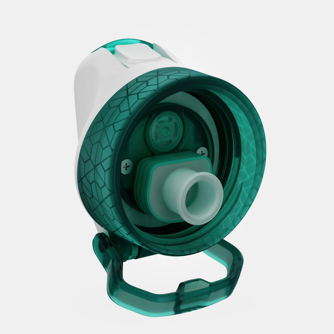 Kids’ 0.6L alu. water flask 500 with instant cap, pipette and straw, for hiking - Image 60