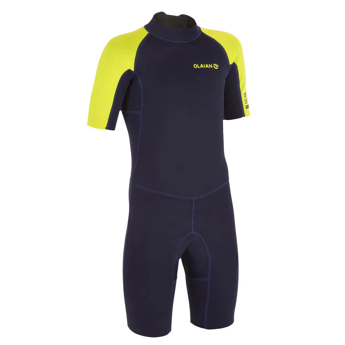 100 kid’s 1.5 mm neoprene blue Shorty Surfing wetsuit - Image 4