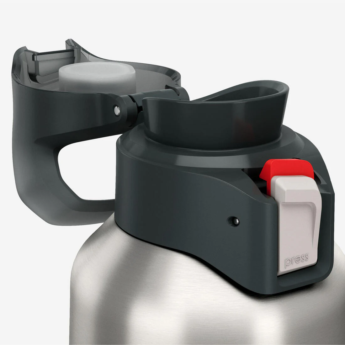 1L insulated stainless steel flask 900 with quick-release cap for hiking - Image 6