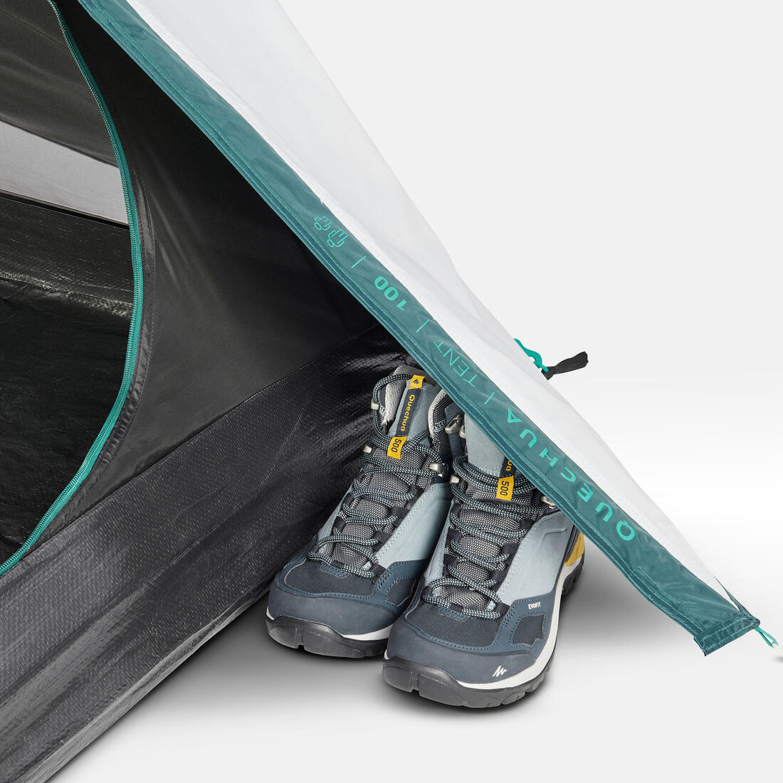 2-person camping tent, MH100 - Fresh & Black - Image 16