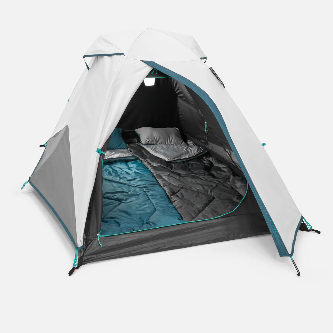 2-person camping tent, MH100 - Fresh & Black - Image 5