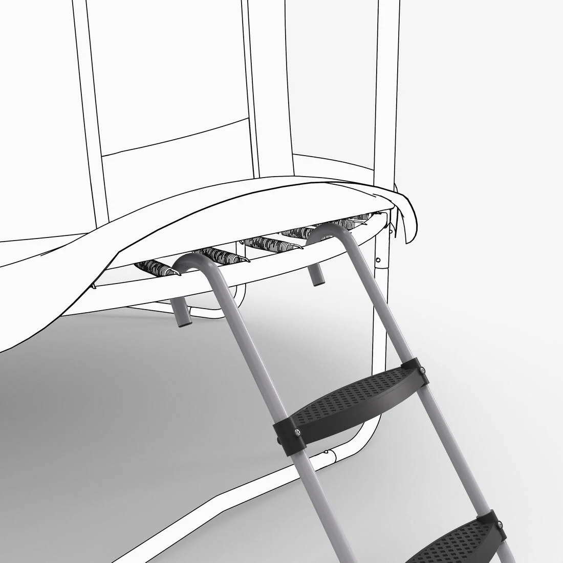 2-Step Ladder for 240 & 300 Trampolines - Image 3