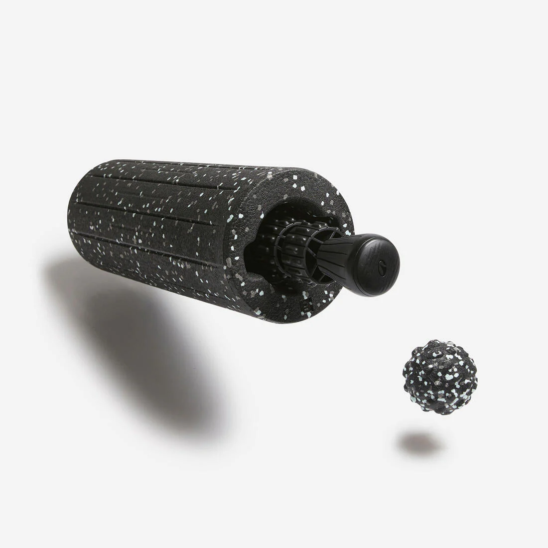 3 in 1 massage kit - smooth roller, ball and stick, black - Image 2