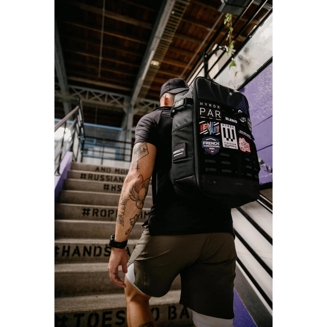 30 L Weight Training and Cross Training Bag - Black - Image 11