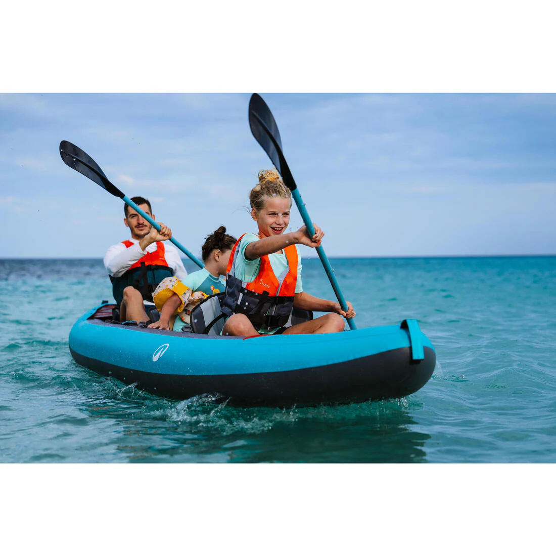 4P kayak paddle 215 cm - 100 Blue - Image 16