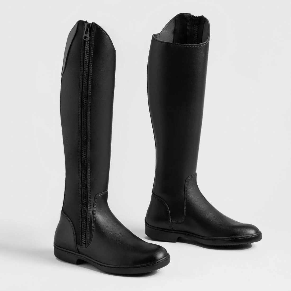 500 Adult Synthetic Horse Riding Jodhpur Boots - Black - Image 7