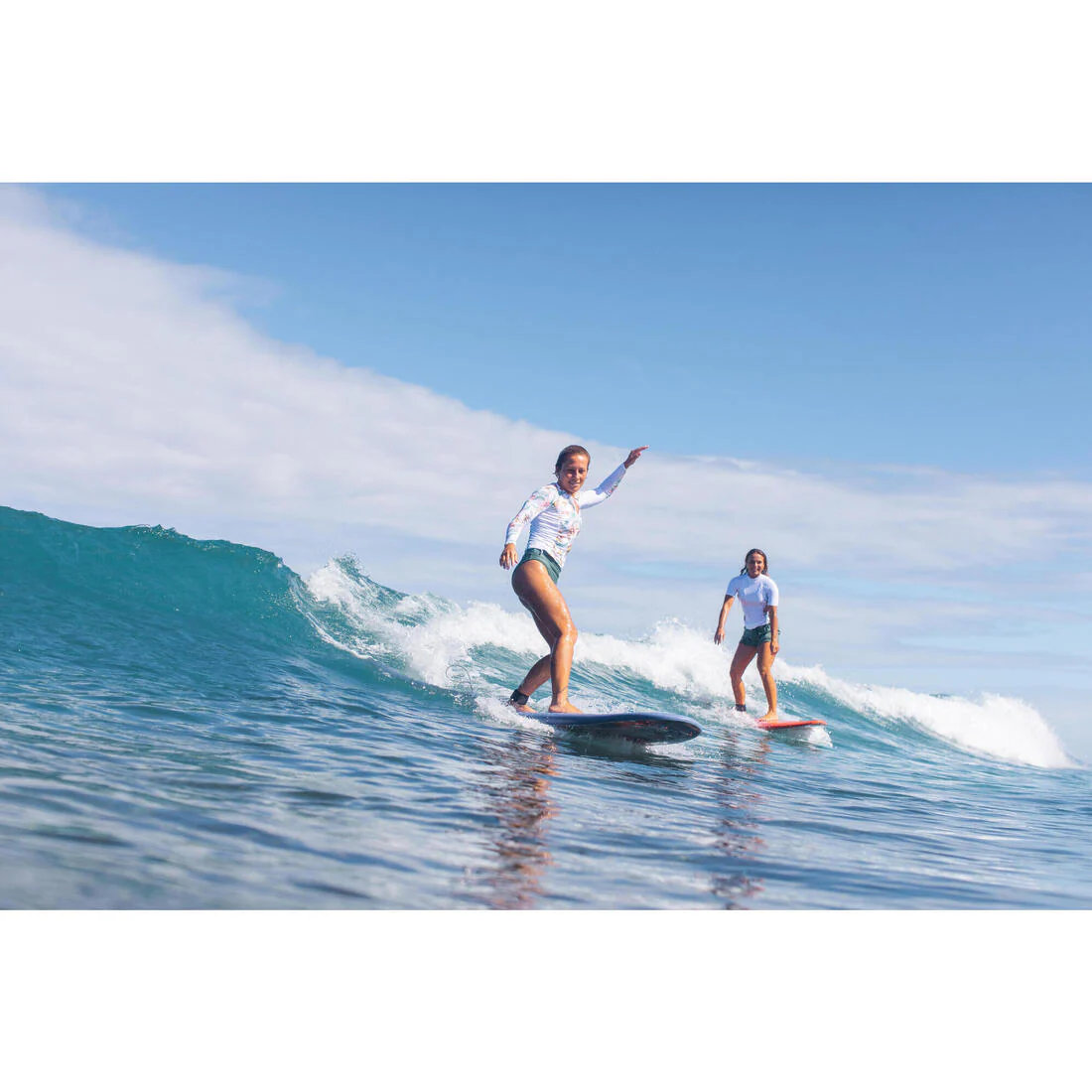 500 Women’s Long Sleeve UV-Protection Surf Top T-Shirt AKARU - Image 15