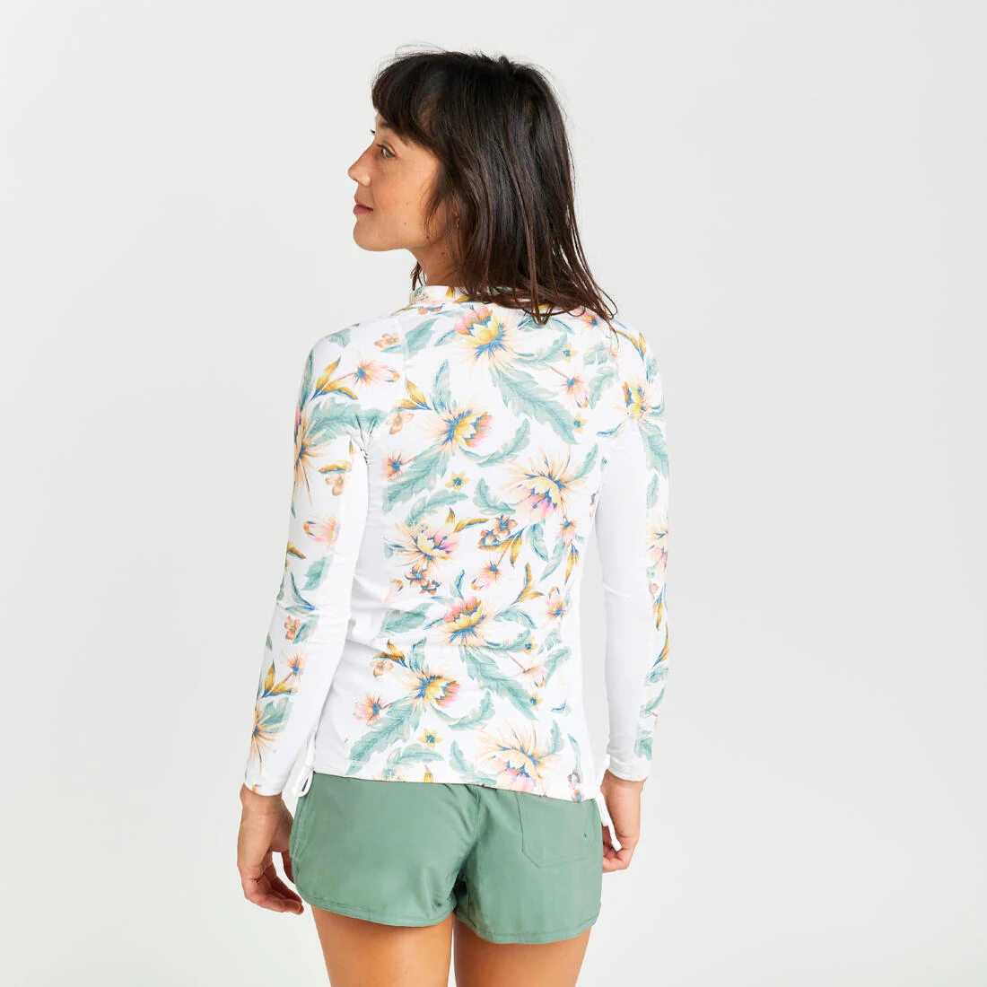 500 Women’s Long Sleeve UV-Protection Surf Top T-Shirt AKARU - Image 6