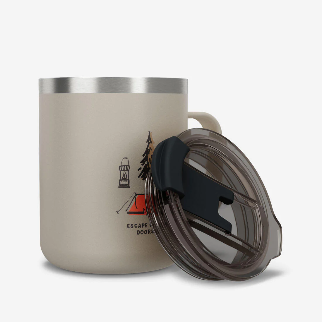900 insulated 0.35 l stainless steel flask, for camping, hiking/trekking - Image 3