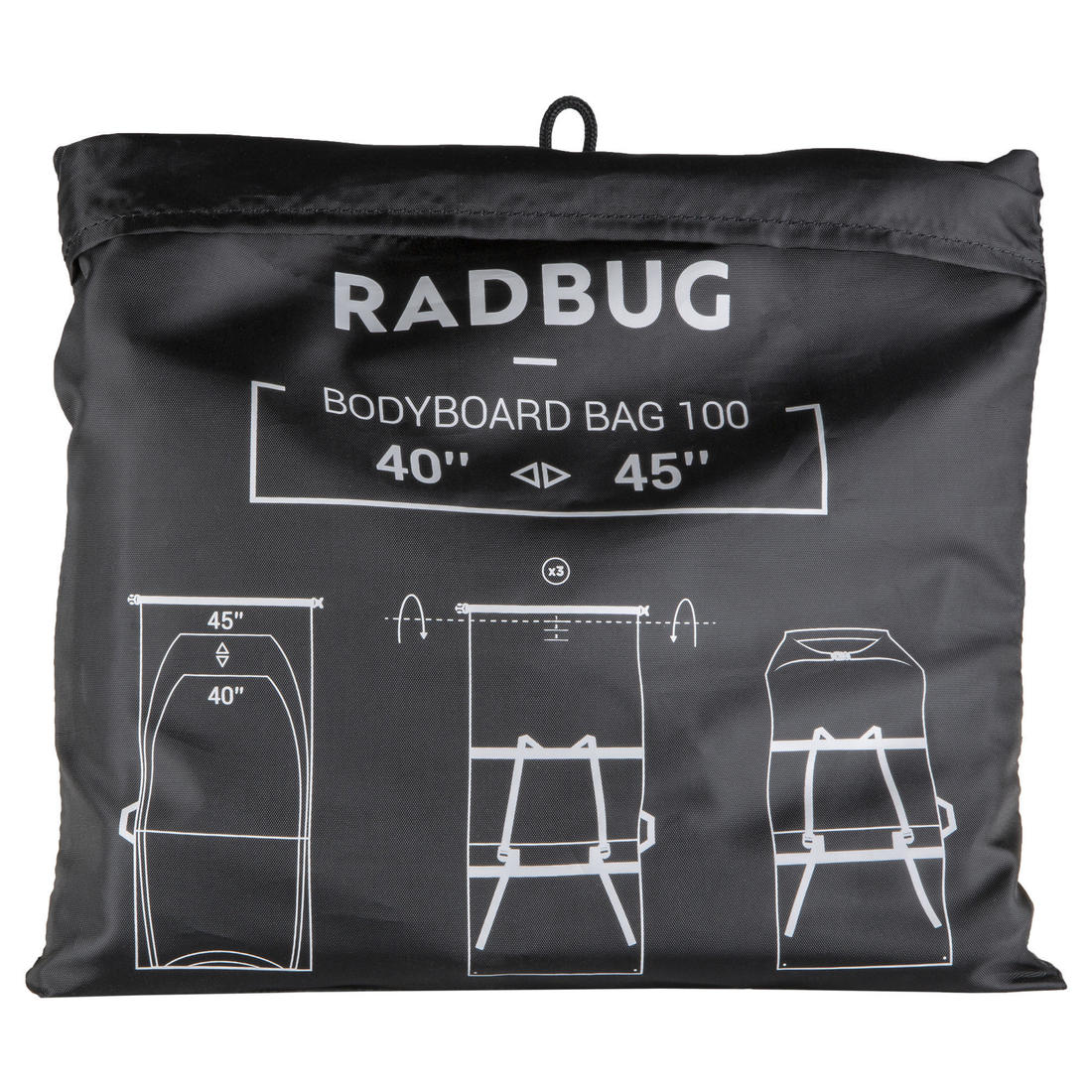 Adjustable bodyboard compact carrying case 100 - Image 3