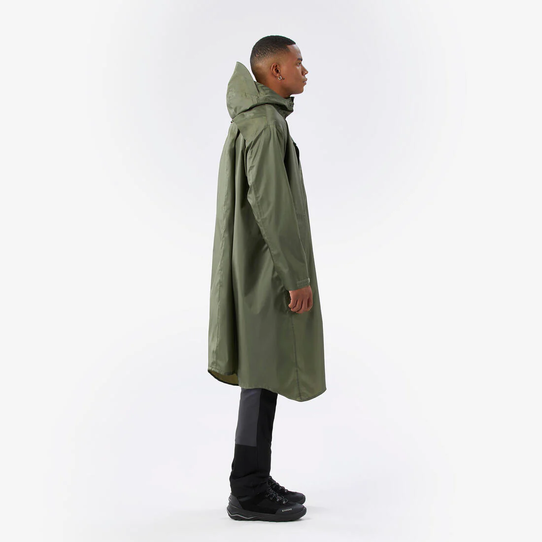 Adjustable rain and hiking poncho, 75 L max, MT900 2.0 Khaki - Image 6