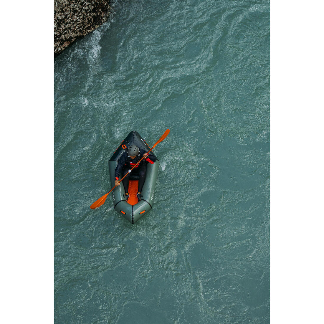 Adjustable symmetrical detachable kayak/packraft paddle 4 parts 205-215 cm - Image 15