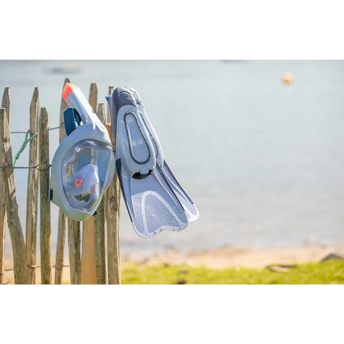 Adult Easybreath mask and fins snorkelling set, EASYBREATH set - Image 10