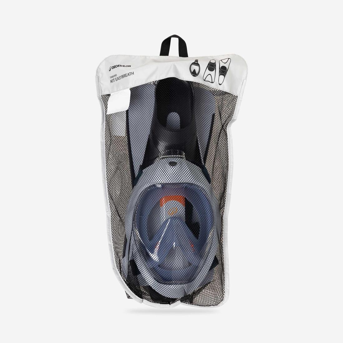 Adult Easybreath mask and fins snorkelling set, EASYBREATH set - Image 3