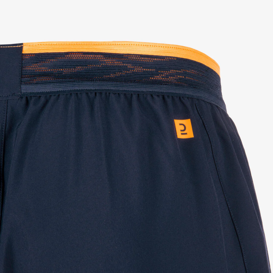 Adult Football Shorts CLR - Navy/Orange - Image 10