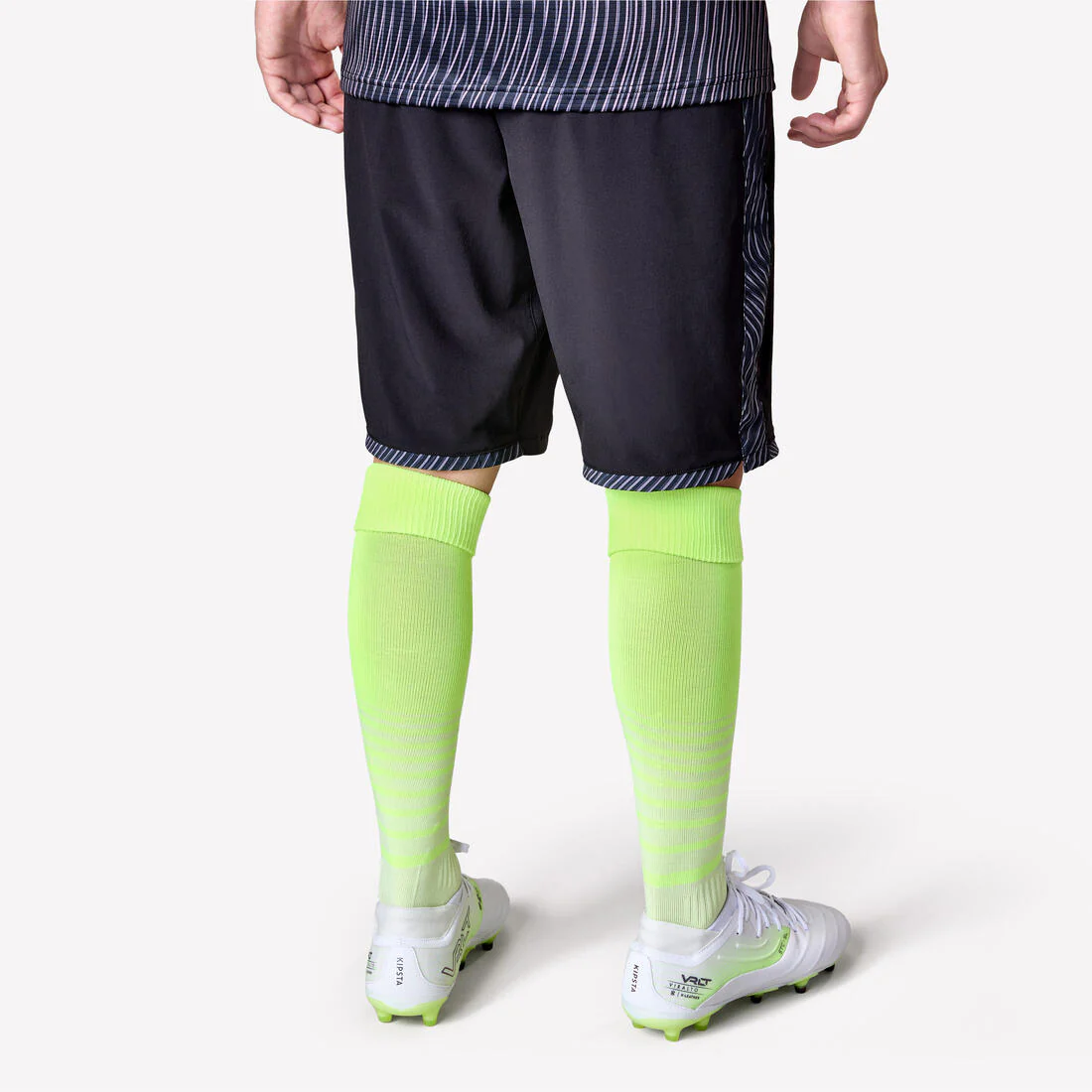 Adult Football Shorts Viralto II - Wavy Black/Neon - Image 4