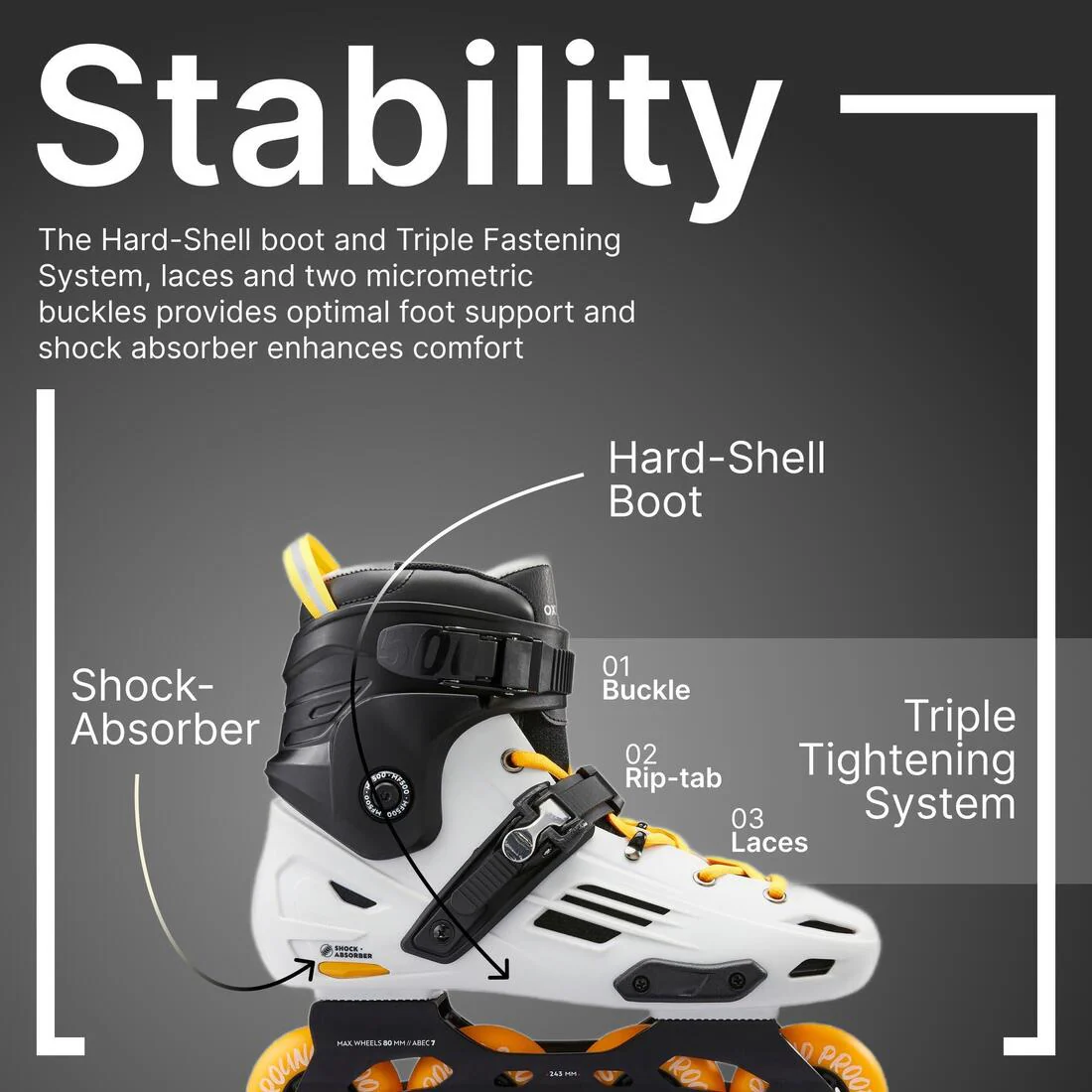 Adult Freeride Inline Skates MF500 - Image 16