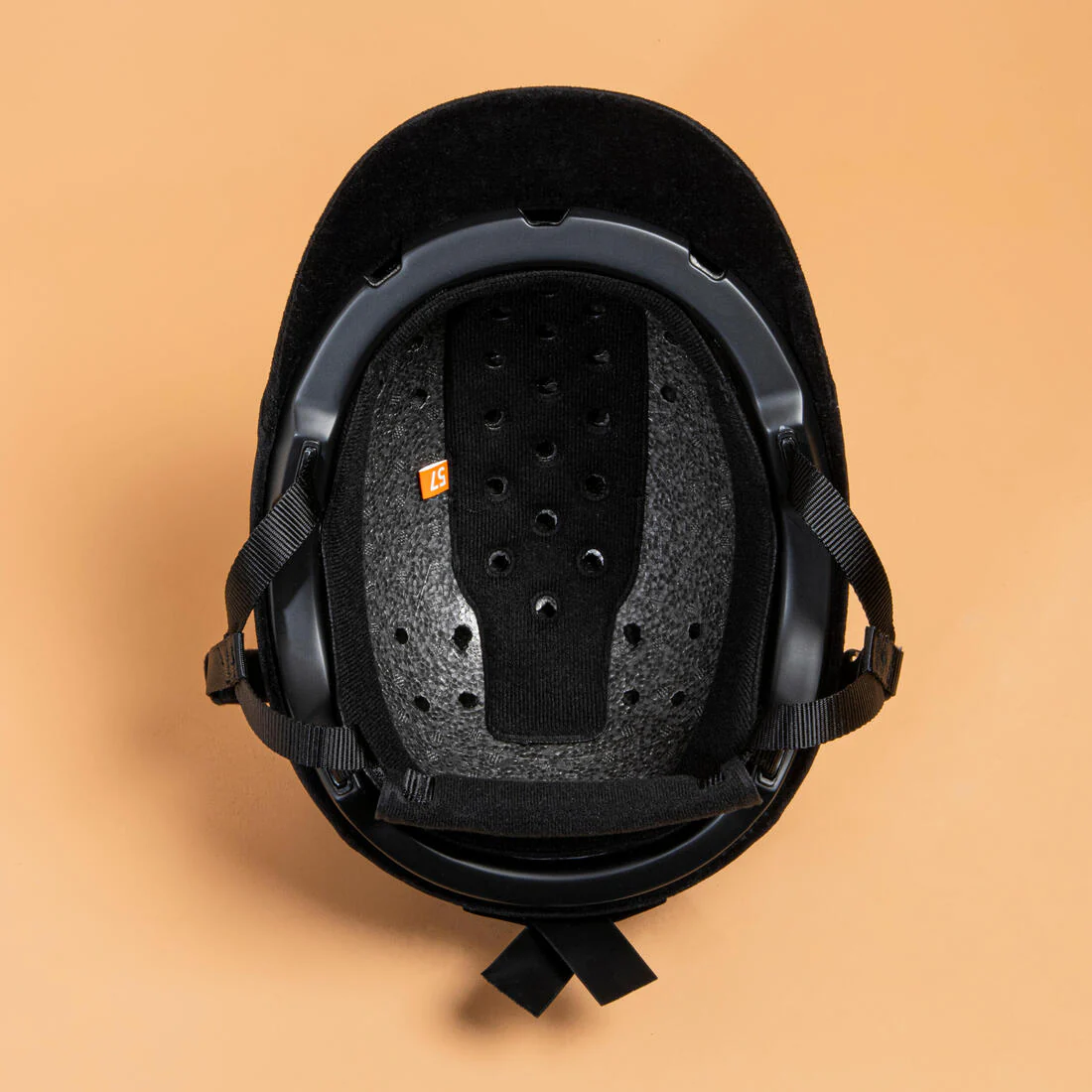 Adult/Kids' Horse Riding Helmet 140 - Black Velvet - Image 2