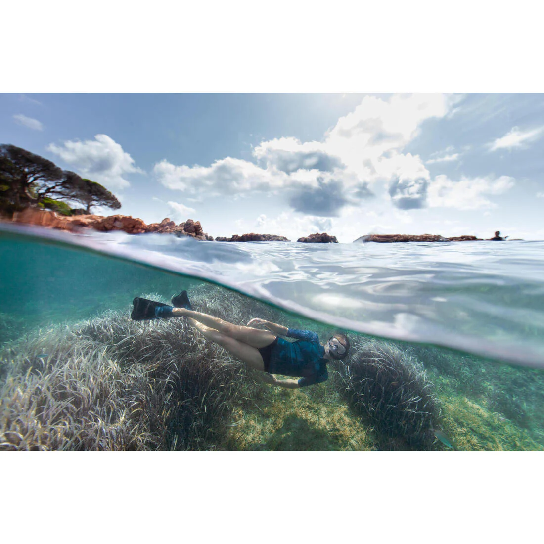 Adult's snorkelling kit, fins, mask, snorkel 100 - Image 17