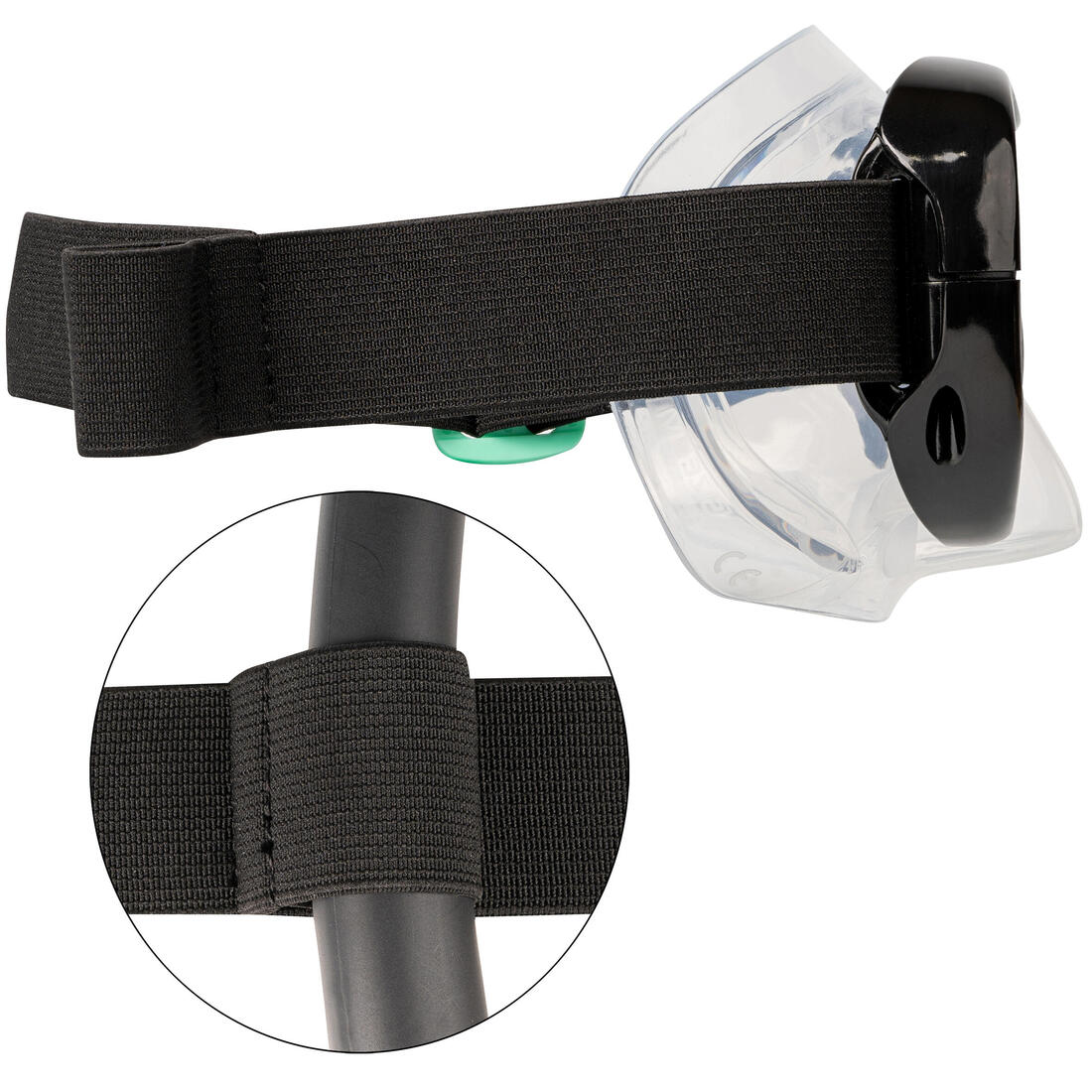 Adult's snorkelling kit, fins, mask, snorkel 100 - Image 4
