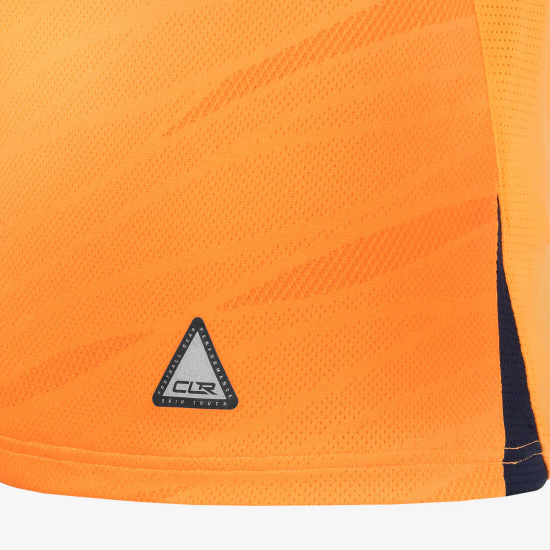 Adult Short-Sleeved Football Shirt CLR - Orange/Navy - Image 8