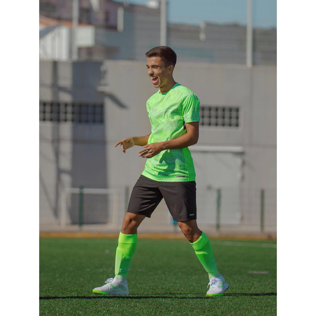 Adult Short-Sleeved Football Shirt Viralto Topo - Neon Pink & - Image 19