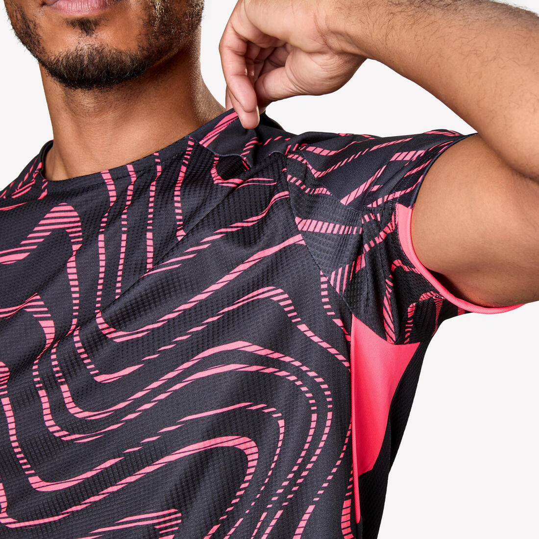 Adult Short-Sleeved Football Shirt Viralto Topo - Neon Pink & - Image 9