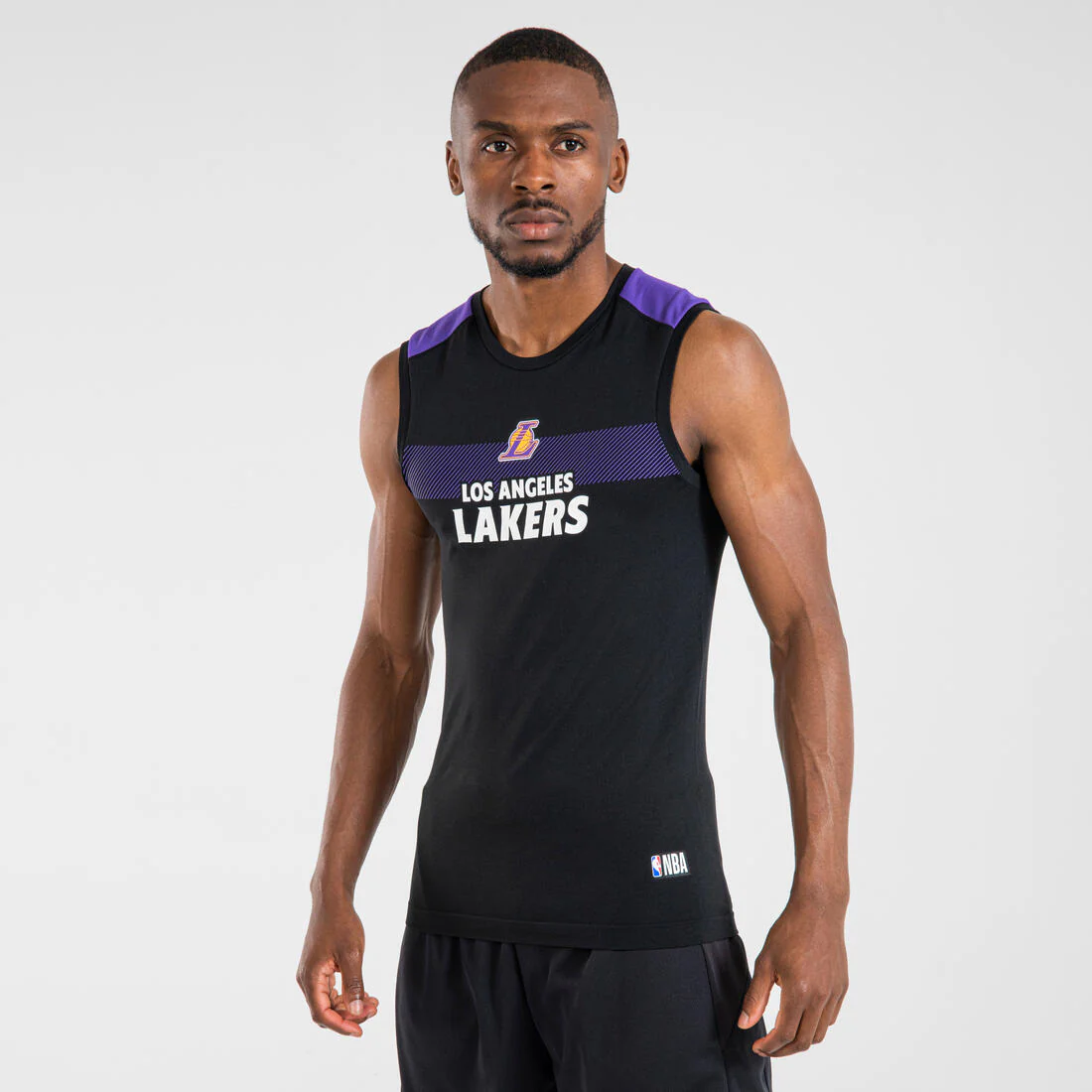 Adult Sleeveless Basketball Base Layer Jersey UT500 NBA Los Angeles Lakers - Image 3