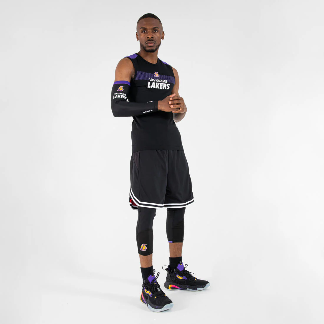 Adult Sleeveless Basketball Base Layer Jersey UT500 NBA Los Angeles Lakers - Image 6
