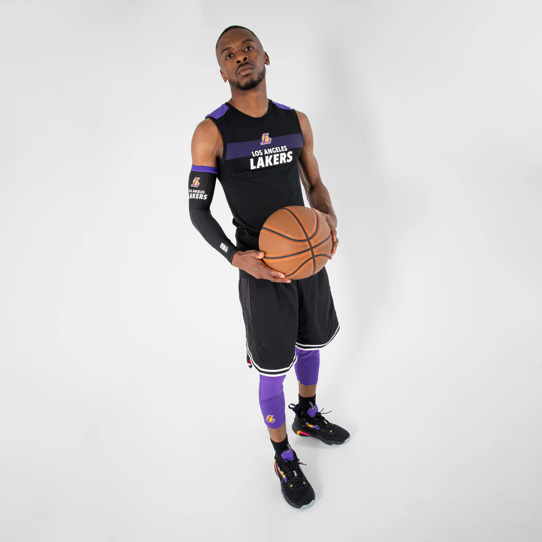 Adult Sleeveless Basketball Base Layer Jersey UT500 NBA Los Angeles Lakers - Image 8