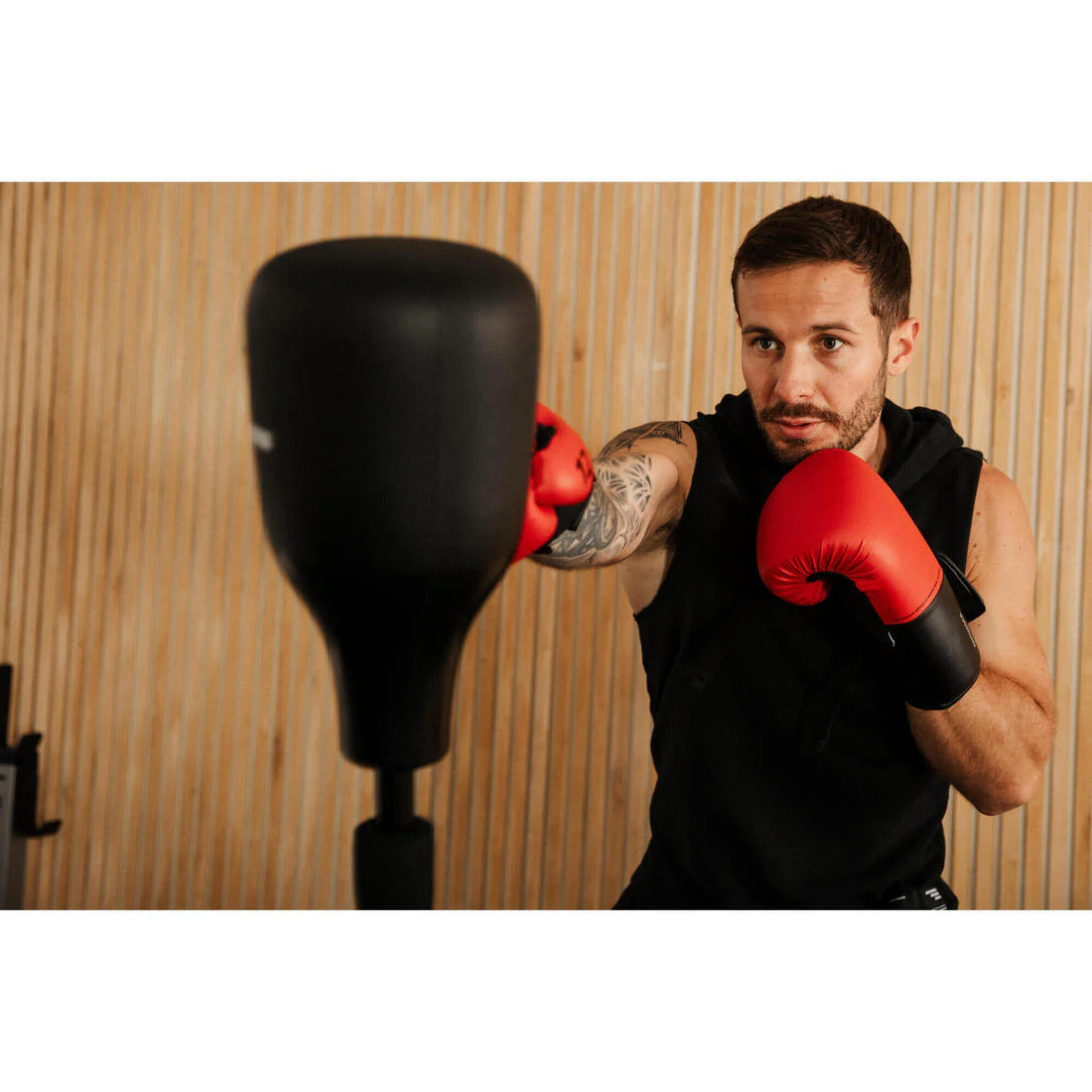 Adult Training Boxing Gloves Beginner - Red/Black - Image 7