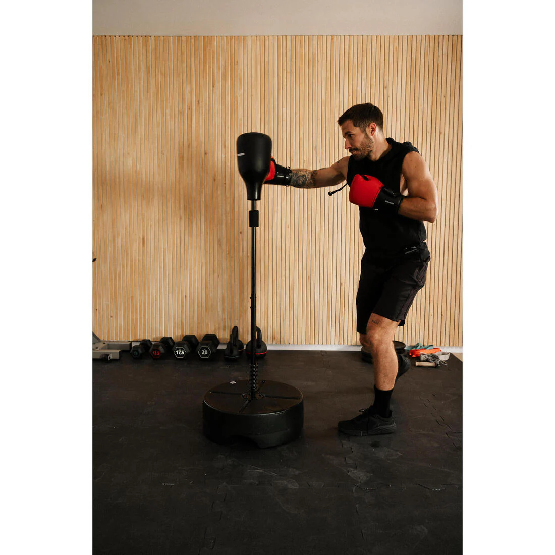 Adult Training Boxing Gloves Beginner - Red/Black - Image 8
