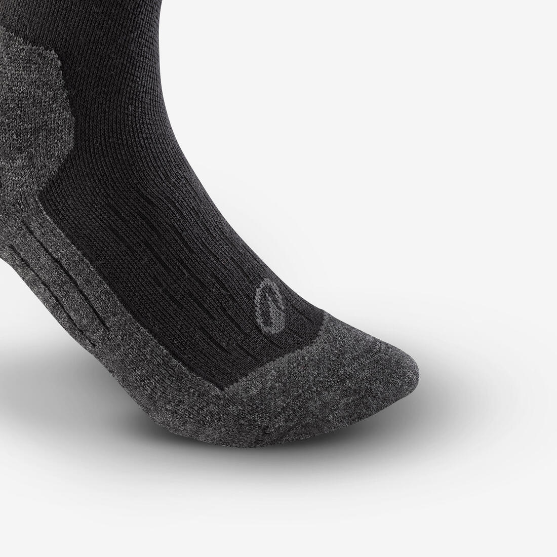 Adults’ warm and comfortable  thermal ski socks, 500 - Black - Image 2