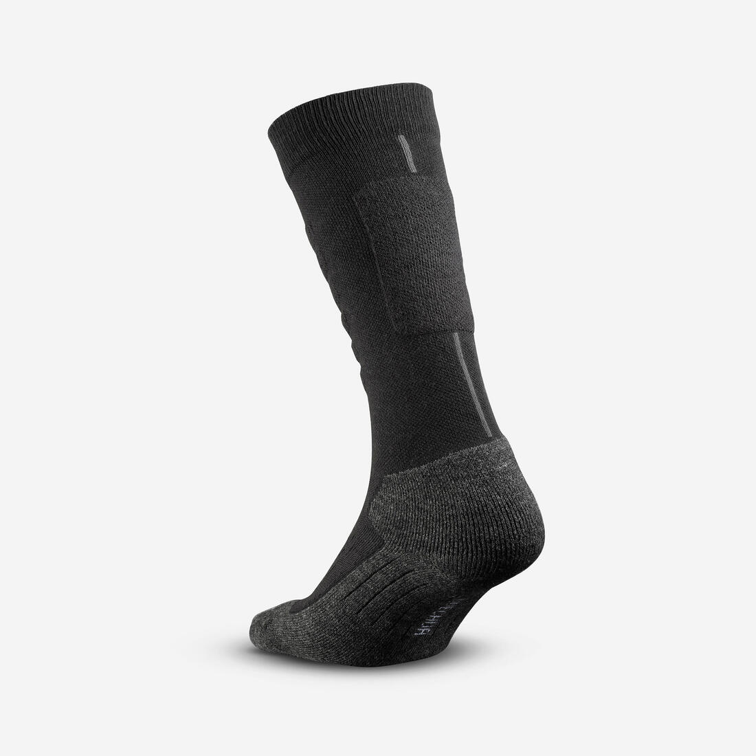 Adults’ warm and comfortable  thermal ski socks, 500 - Black - Image 4