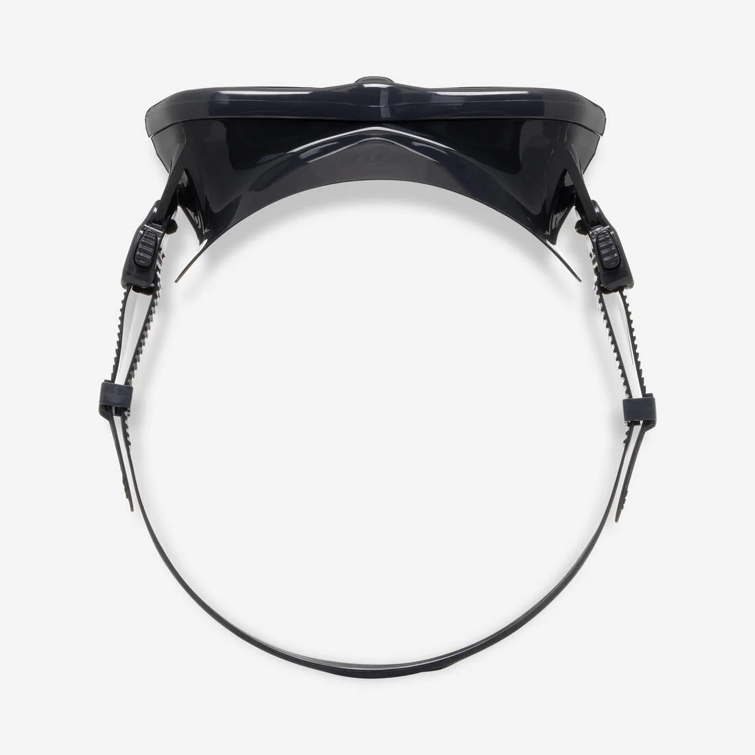 Anti-fog diving mask, MASK 500 DUAL ANTI-FOG Black Grey - Image 6