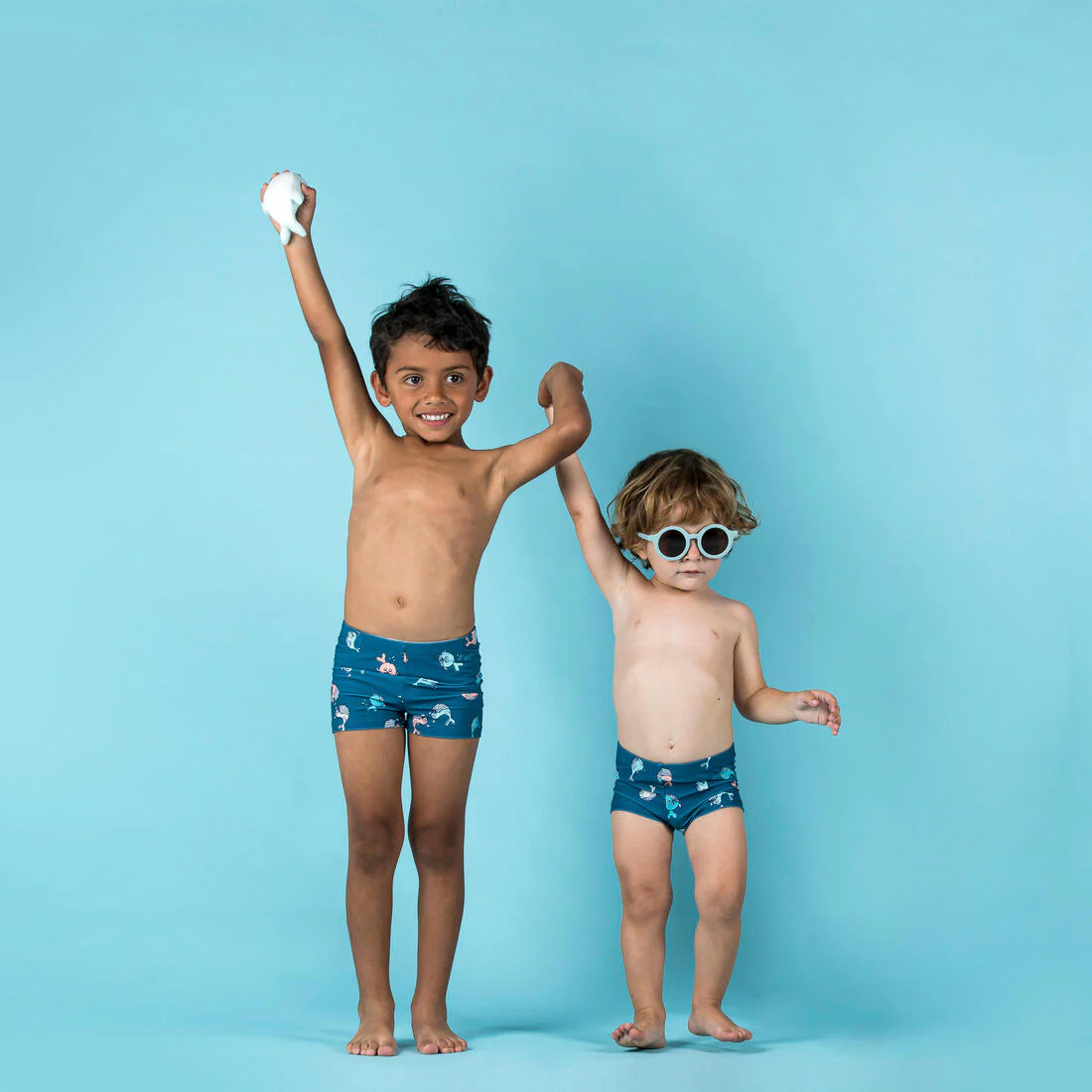 Baby/Kids’ Swim Shorts - Blue Crab Print - Image 39