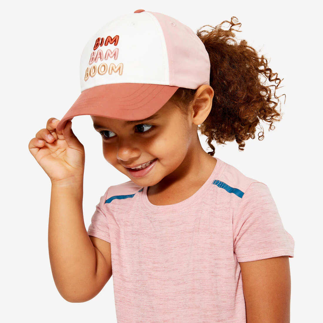Baby's Unisex Adjustable Multisport Cap - Pink White Terracotta - Image 25