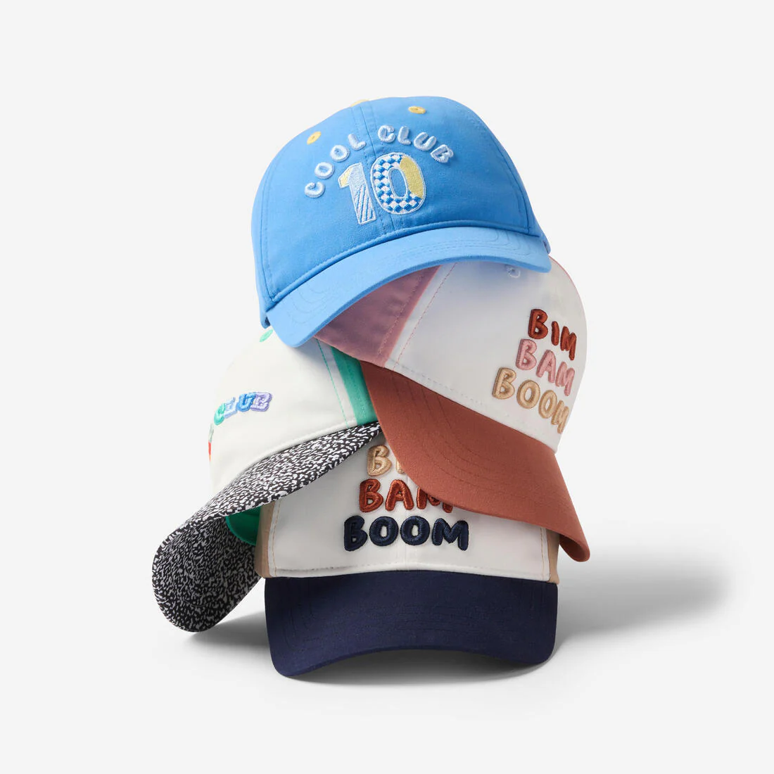 Baby's Unisex Adjustable Multisport Cap - Pink White Terracotta - Image 38