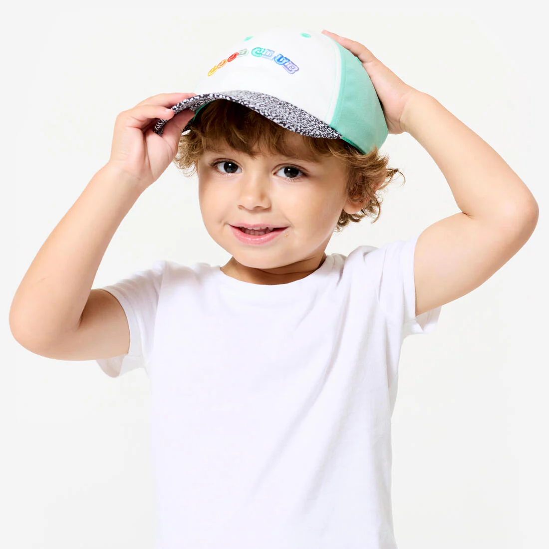 Baby's Unisex Adjustable Multisport Cap - Pink White Terracotta - Image 6