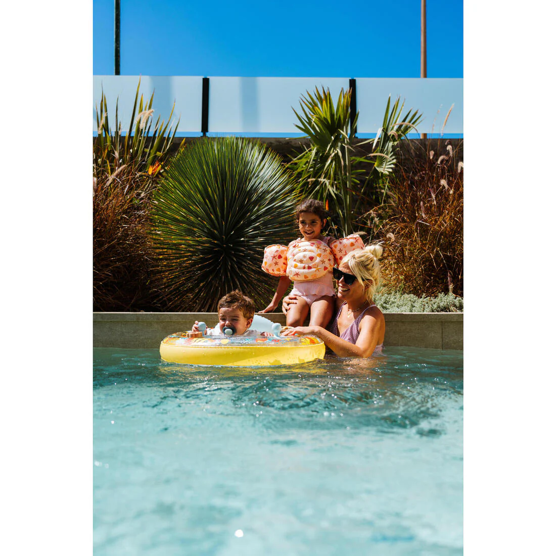 Baby seat swim ring with handles 7-15 kg - allfish yellow - Image 11