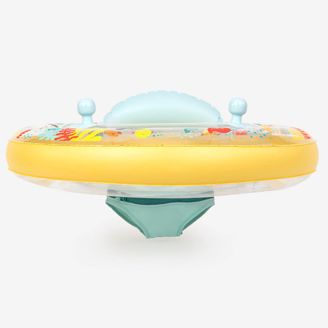 Baby seat swim ring with handles 7-15 kg - allfish yellow - Image 6