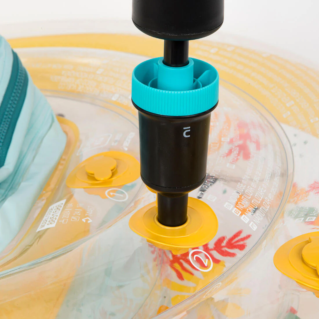 Baby seat swim ring with handles 7-15 kg - allfish yellow - Image 9