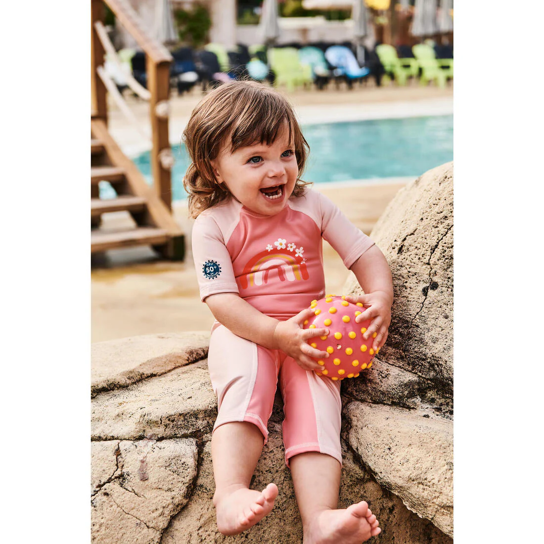 Baby UV Protection Wetsuit Kloupi - Panda Print - Image 16