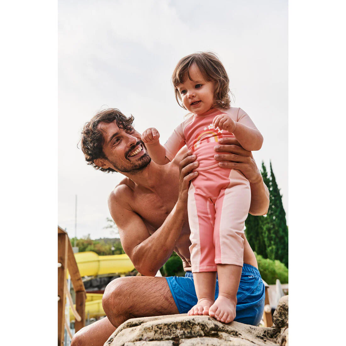 Baby UV Protection Wetsuit Kloupi - Panda Print - Image 18