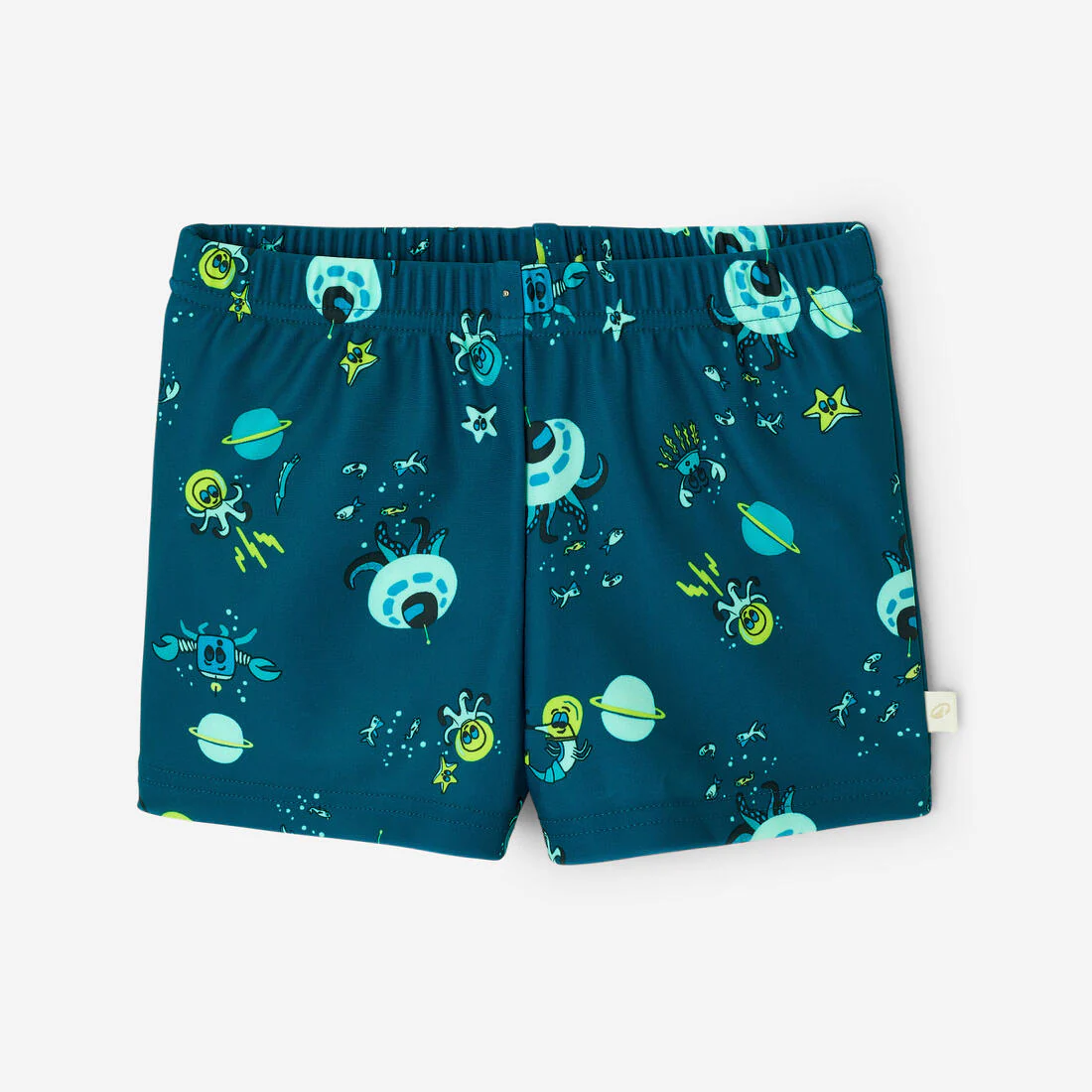 Baby Washable Swimming Nappy Boxer - Blue Printed