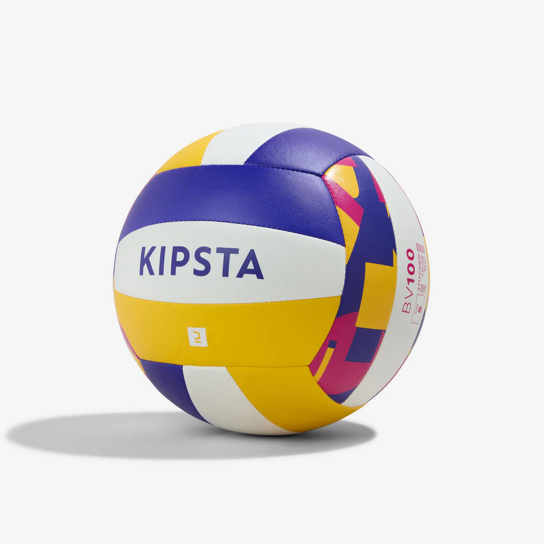 Beach Volleyball Size 5 BV100 Classic - Yellow & - Image 12