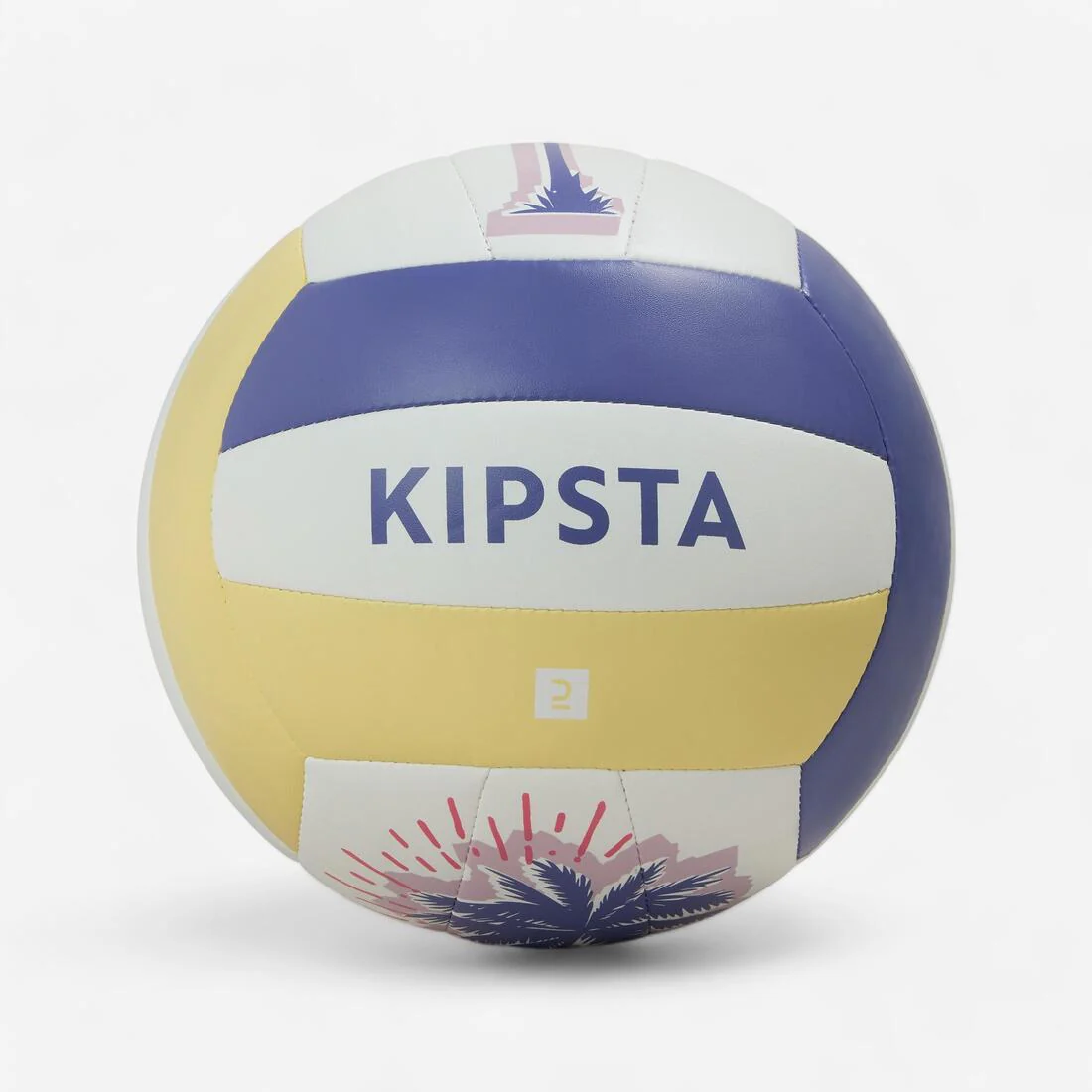 Beach Volleyball Size 5 BV100 Classic - Yellow & - Image 2
